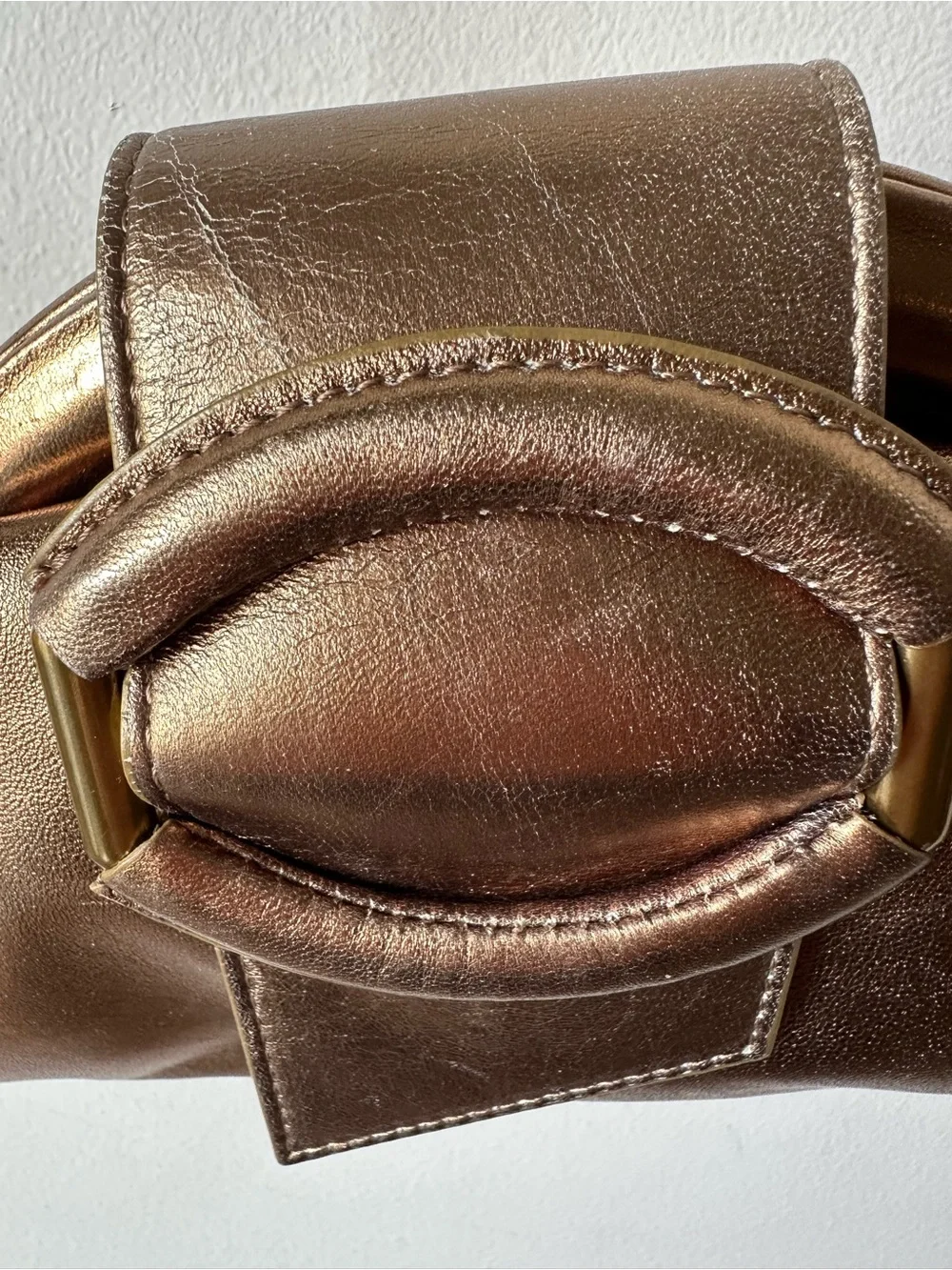 Banana Republic Mini Stella Cloud Clutch - Metallic Bronze Leather